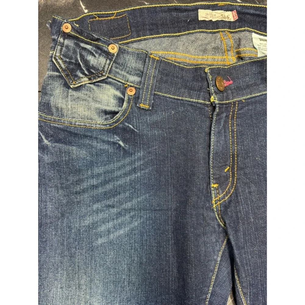 Levi's Y2K Low Rise Bootcut Jeans Women's Juniors 11 Dark Wash Denim EUC